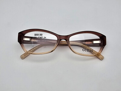 Guess GU2485-3 P42 Crystal Brown Fade Cat Eye Eyeglasses  display picture 2