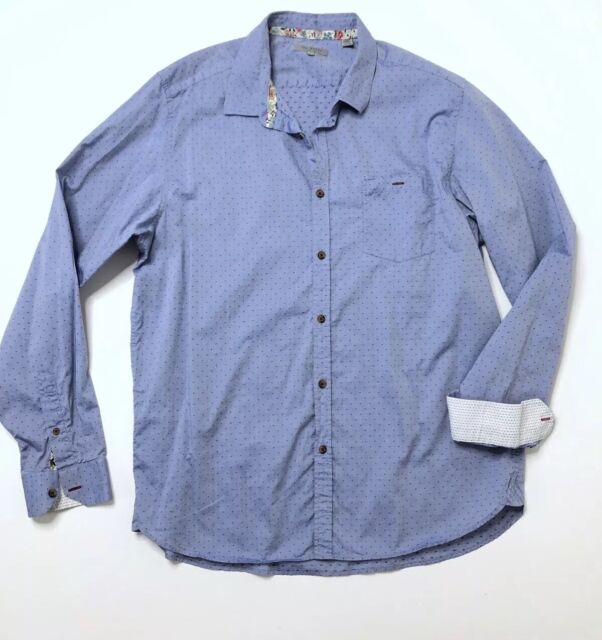Ted Baker London 6 Button Down Dress Shirt Blue Cotton Women's | eBay