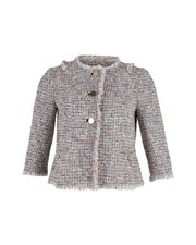 Tory Burch Emma Tweed Jacket In Multicolor Acrylic Us6