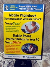 FutureDial SnapSync  SnapDialer Software CD w/Serial Numbers v. 1.7 - PC, 2003