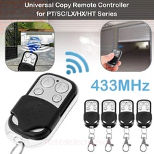 4x Electric Cloning Remote Control Key Fob 433MHz For Gate Garage Door Universal