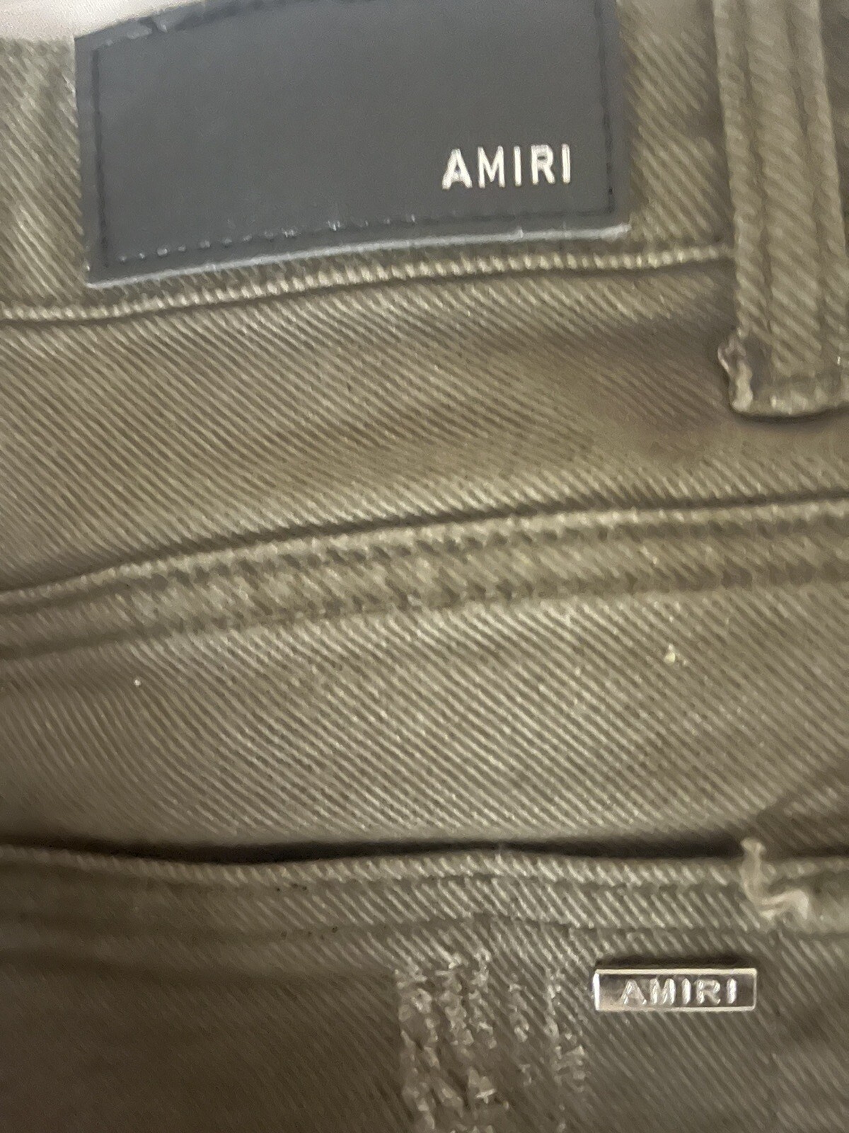 Amiri Bandana Thrasher “Olive Green” Jeans Gem