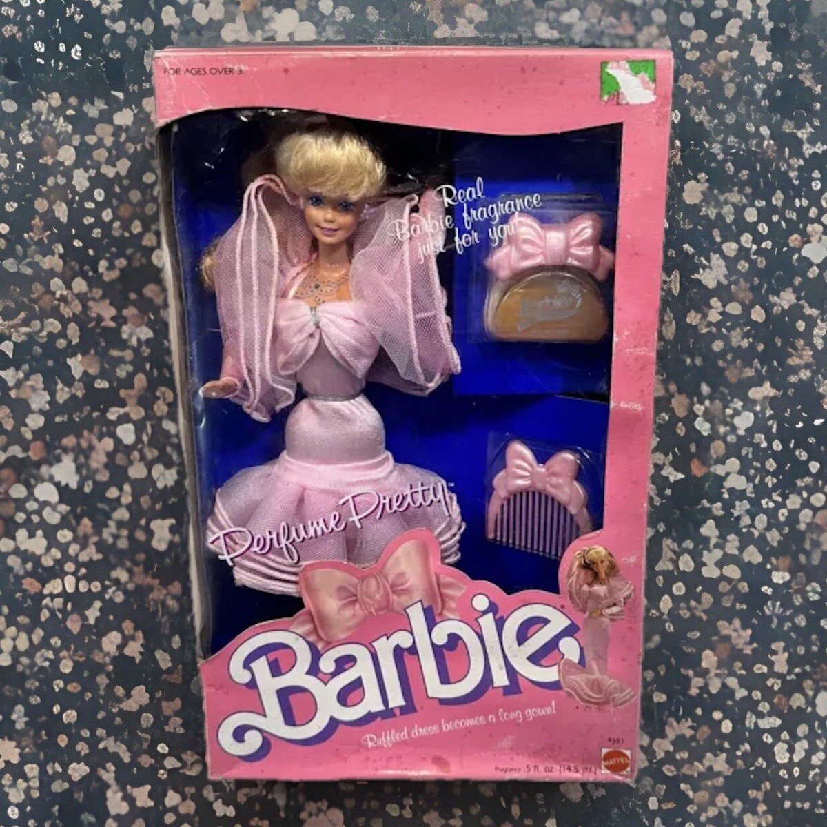 Vintage Perfume Pretty Barbie Mattel 4551 Non-mint Box NRFB 🌸 New