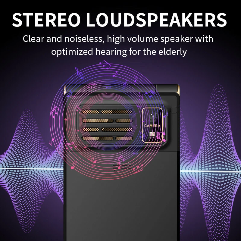 Business Mens Unlocked Flip Dual Sim Dual Screen Cell Mobile Phone Big Button - Image 4 of 4