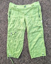 Vintage Y2K Rampage Lime Green Cargo Low Rise Capri Rave Distressed Pants 11