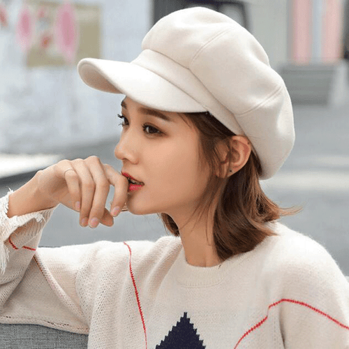 Vintage Women's Men's Woolen Octagonal 