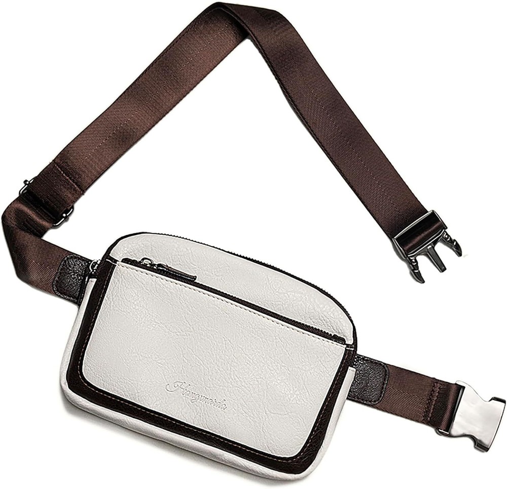 Adjustable Vegan Crossbody Belt Bag for Women