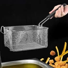 Wire Fry Basket Cooking Basket for Frying Deep Fryer Replacement Basket 