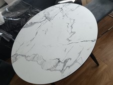 Round MDF Marble Effect table top 70 cm