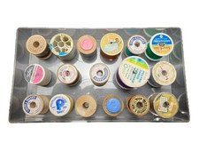 Vintage Wooden Thread Spools Lot Talon J&P Co...