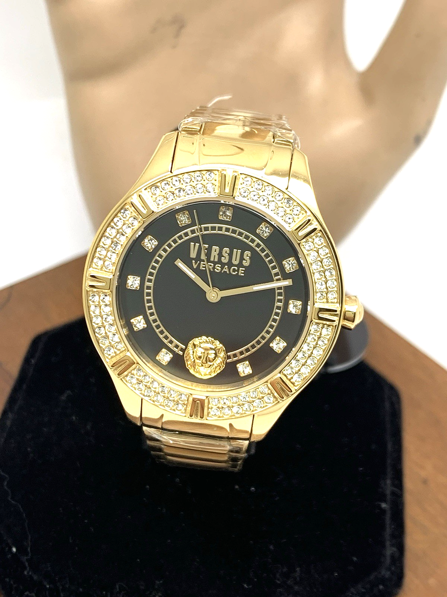 Versus by Versace Women's Watch VSP263221 Black Dial Gold