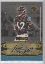 2016 Panini Donruss Signature Series Gold 17/25 Earl Wolff #37 Auto 0c2