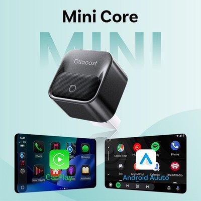 Ottocast Mini Core Wireless CarPlay & Android Auto Adapter WiFi Auto Connect USB