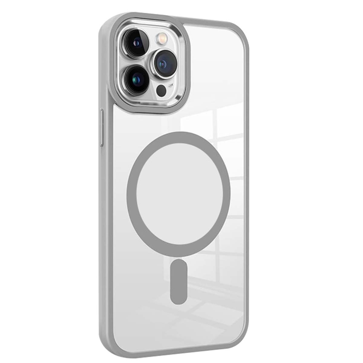 Coque iPhone 16 Pro Antichoc Jaym, Bumper à Absorption d'Impact Renforcé - Gris