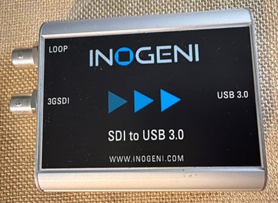 Inogeni SDI to USB 3.0 Video 2 Capture Card Converter SDI2USB3