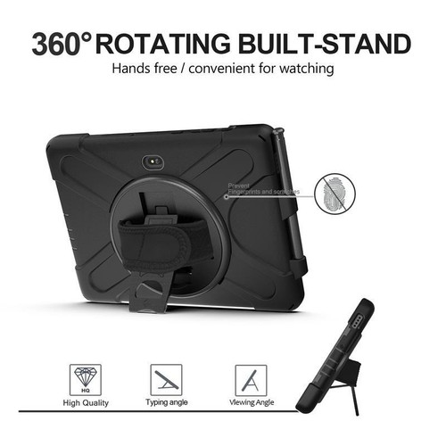 Stand Case For Samsung Tab Active 2 3 Pro / 4 Pro / Rugged Hand Shoulder Strap - Picture 5 of 55