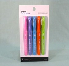 CRICUT ACCESSORY Infusible Ink Markers Pens Neons 5-Pack 2008022 NEW SEALED