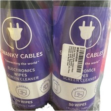 Swanky Cables Screen Cleaner Wipes: Electronic Wipes for Screens