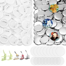 200 Sets Button Maker Supplies, 58mm/2.25 inch Button Supplies, with Plastic ...