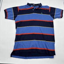 Polo By Ralph Lauren Kids Size 18 Blue Navy Yellow Red Stripes