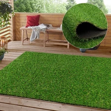 Realistic Artificial Turf Grass, 4 FT X 6 FT Artificial Synthetic Fake Grass, 20