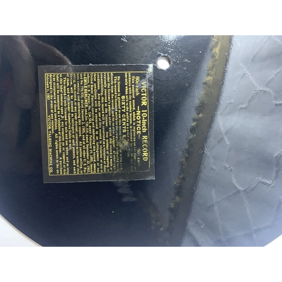 Vtg Vinyl Shellac over the waves waltz 2563 Joseph belmont 78 Rpm Victor Talking Foto 4 de 4