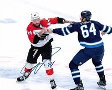 Nicolas Deslauriers Signed 8x10 Fight Photo Philadelphia Flyers Autographed COA