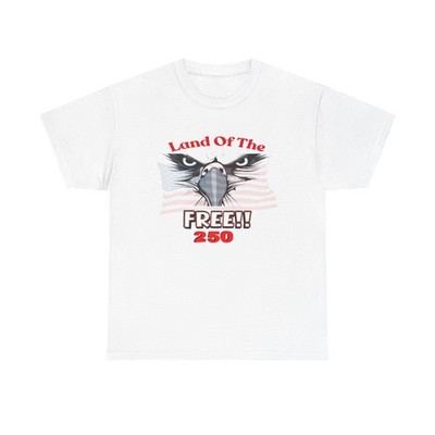 Land of the Free Eagle Graphic Tee | American Flag, Patriotic 250