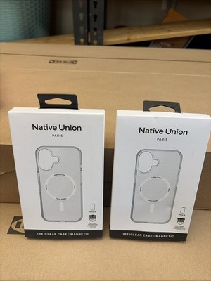 2 Packs!! Native Union (Re)Clear Case for iPhone 16