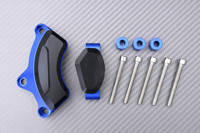 Slider moteur bleu BMW S1000RR pour sécuriser les carters sur piste