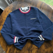 Vintage Crewneck Men's Large Hussmann Embroidered Navy Vintage USA