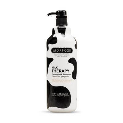 Morfose Milk Therapy Shampoo 1000ml Cremige Pflege Milchprotein Haarshampoo Hair