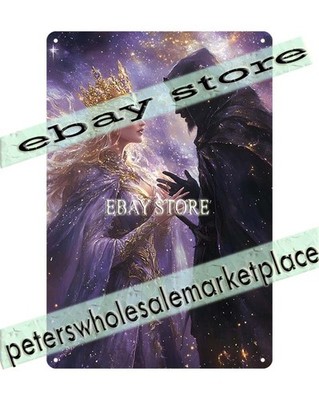 Oath of Eternity Tin Sign Celestial Lovers Vow classic fantasy
