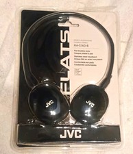 Brand New JVC HA-S160-B On-Ear Foldable Stereo Headphones 30mm 3.5mm Wired Black