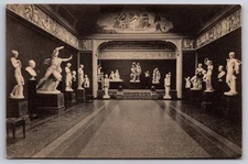 Postcard Ny Carlsberg Glyptotek Art Museum Danish Main Hall Copenhagen Denmark