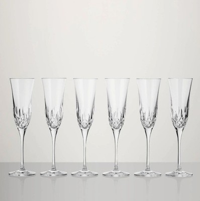 Waterford Crystal Lismore Essence Champagne Flutes- Set of 6 - #1058214