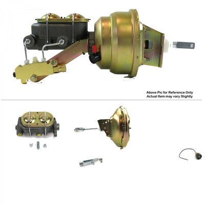1967-1969 Chevy Camaro FW Mount Pwr 11'' Single Brake Booster Kit Drum / Drum 