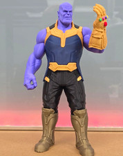 Thanos Action Figure w/ Infinity Gauntlet - Plastic Purple Gold Black Blue