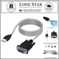 Reliable 6FT USB to RS-232 Adapter for Fast Data Transfer and Compatibility