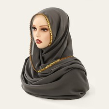 Muslim Women Hijab Turban Shawl Wrap Scarf Long Headscarf Scarves Chiffon Stoles