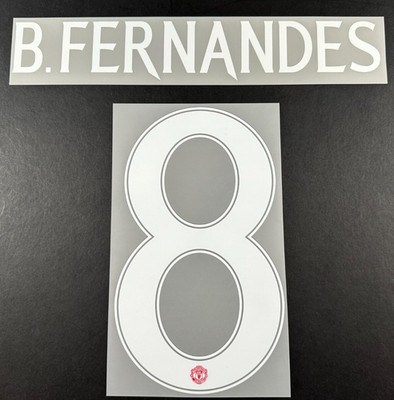 2024 2025 OFFICIAL MAN UNITED B. FERNANDES 8 CUP PLAYER SIZE NAMESET