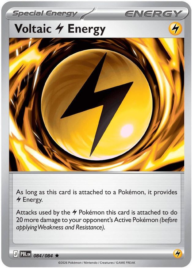 Pokemon Voltaic Lightning Energy (84/126) Pitch Black NM HOLO