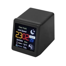Desktop WIFI Smart Clock Display Weather&Humidity DIY GIF Animation Freinds Gift
