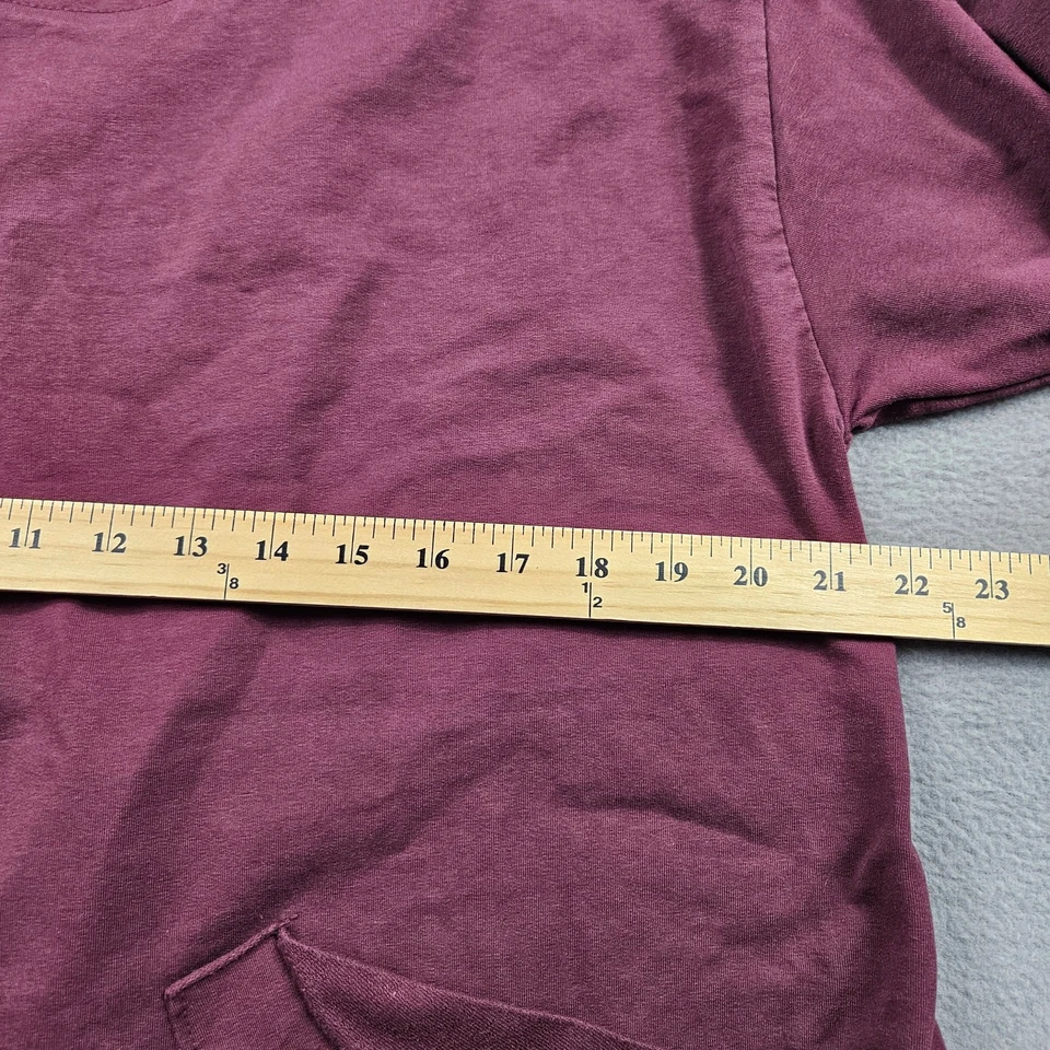 Diversa Camisa Top Túnica Boho Para Hombres Mediana Cuadrada Granate Campesina Botones Italia Foto 4 de 4