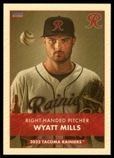 2022 Wyatt Mills Choice Rookie Minor League Card Tacoma Rainers