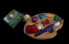 Old World Christmas Glass Blown Ornament ARTISTS PALETTE 2005 New With Tags