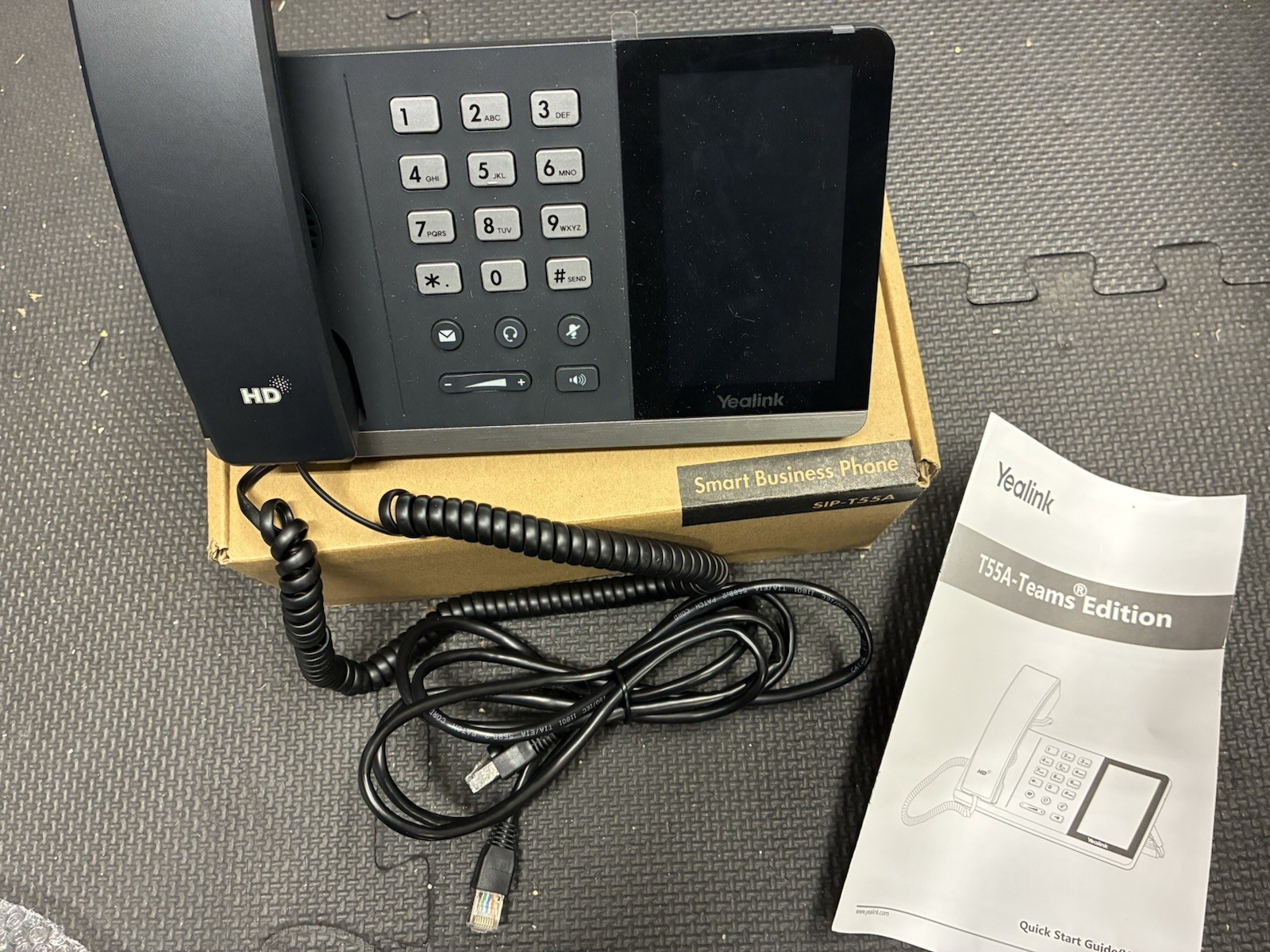 Yealink SIP-T55A  4.3 Inch Android OS Microsoft Wifi Teams Phone. Available Now for $60.00