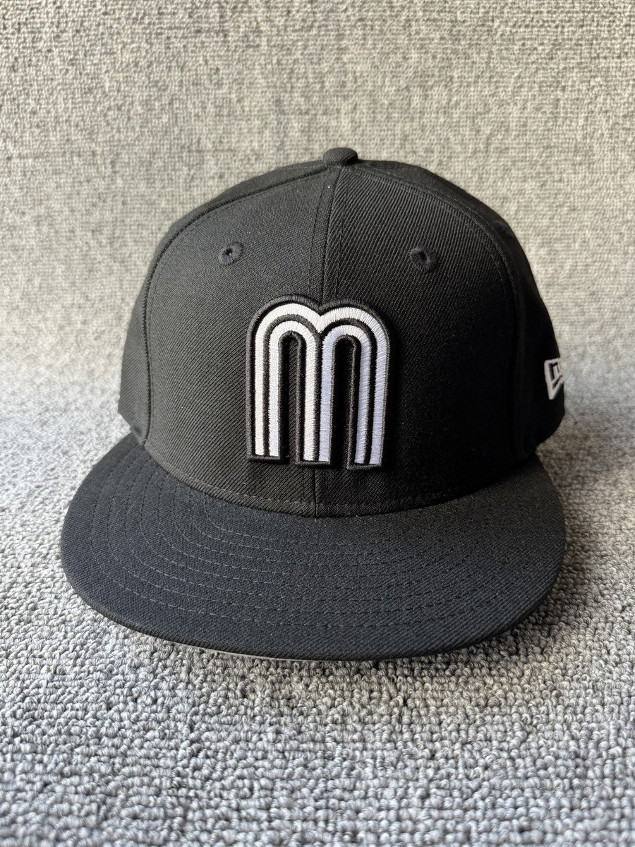 New Era Mexico 59FIFTY Fitted Black 7 1 4 Flat Brim Hat