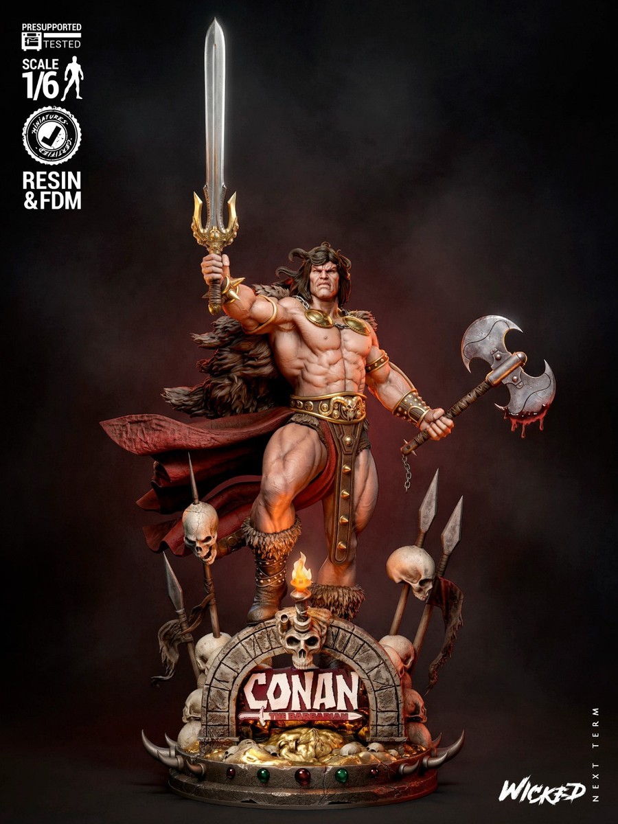 Conan the Barbarian | 1/8 Scale Resin Kit | Legendary Warrior