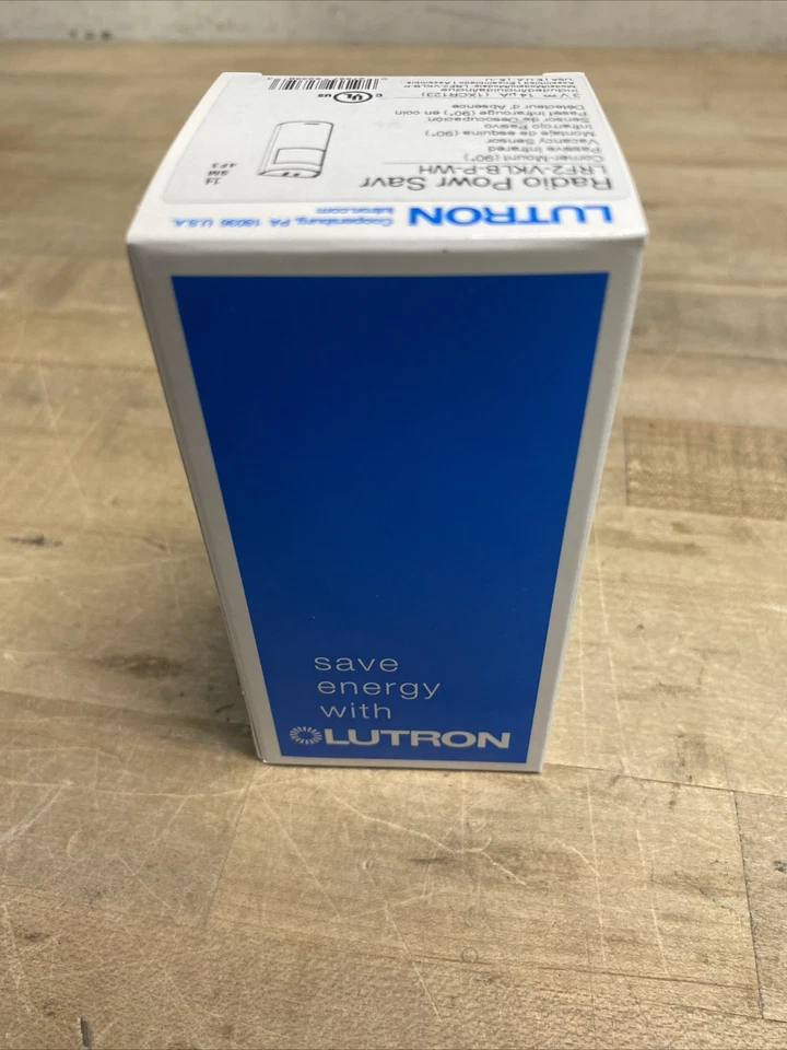**NEW** Lutron LRF2-VKLB-P-WH Corner Mount Infrared Wireless VACANCY Sensor 3V - Image 2 of 4